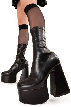 lamodawebsite Over It Platform Ankle Boots< Knochel
