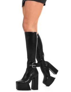 lamodawebsite Power Over You Platform Knee High Boots< Kniehoch