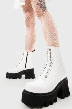 lamodawebsite Run To You Chunky Platform Ankle Boots< Knochel