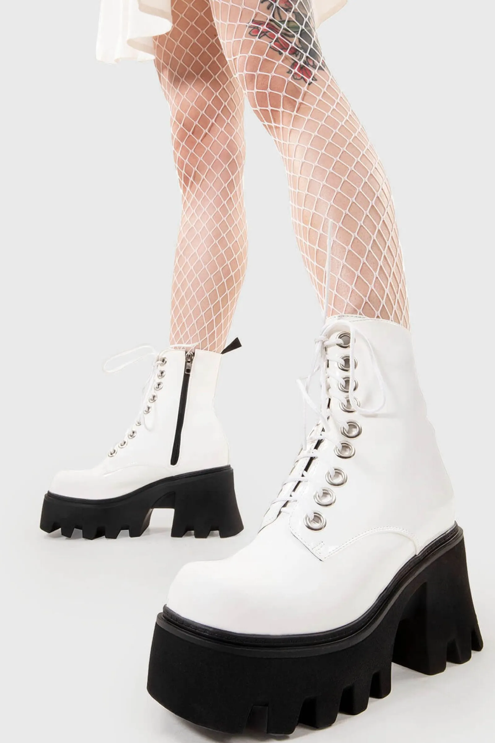 lamodawebsite Run To You Chunky Platform Ankle Boots< Knochel
