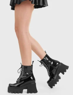 lamodawebsite Run To You Chunky Platform Ankle Boots< Knochel