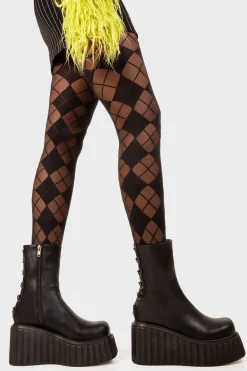 lamodawebsite Say My Name Chunky Ankle Creeper Boots< Knochel