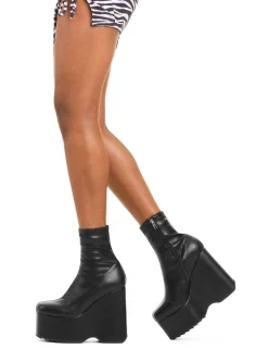 lamodawebsite Season Change Chunky Platform Ankle Boots< Knochel