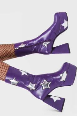 lamodawebsite Seeking Stars Platform Ankle Boots< Knochel