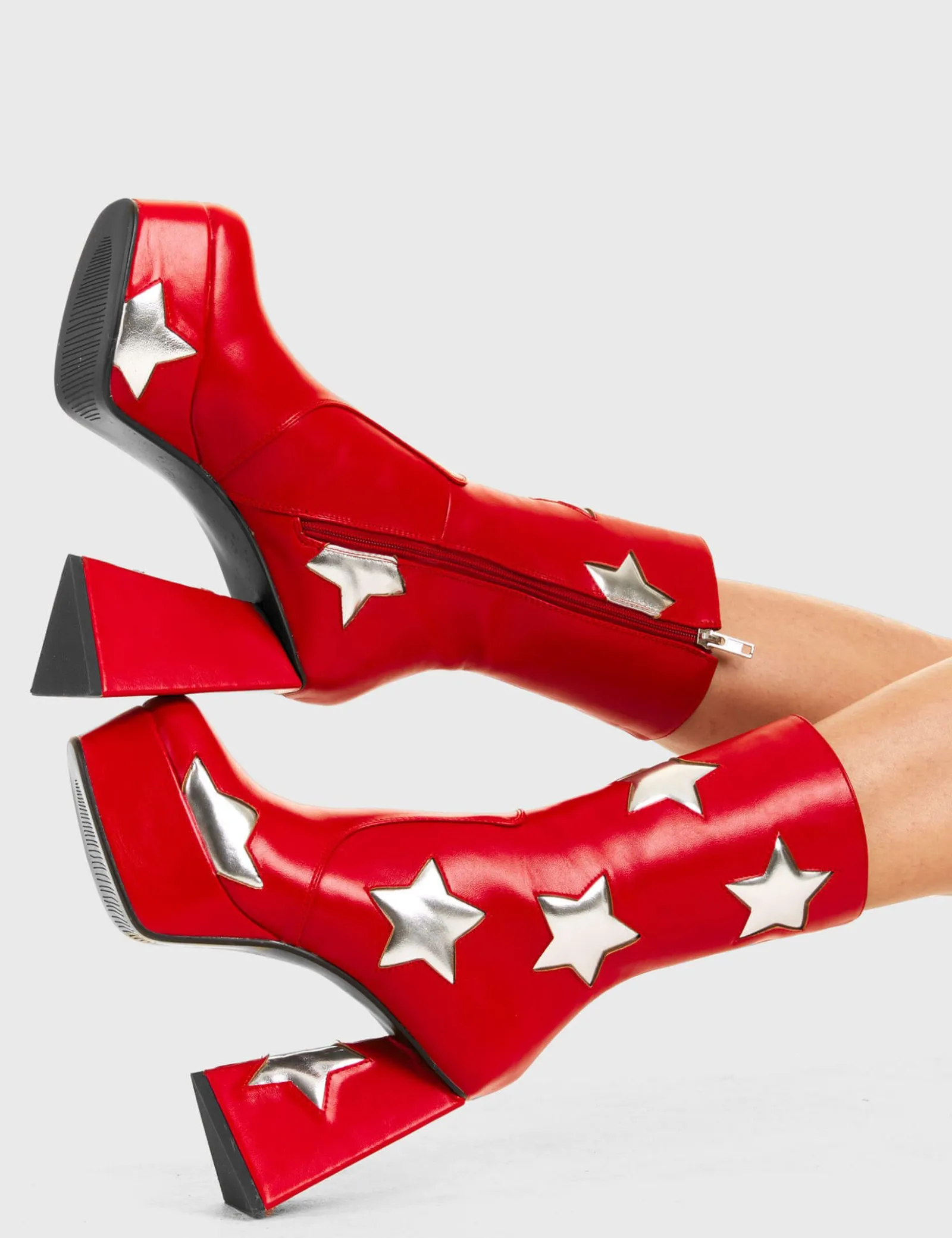 lamodawebsite Seeking Stars Platform Ankle Boots< Knochel
