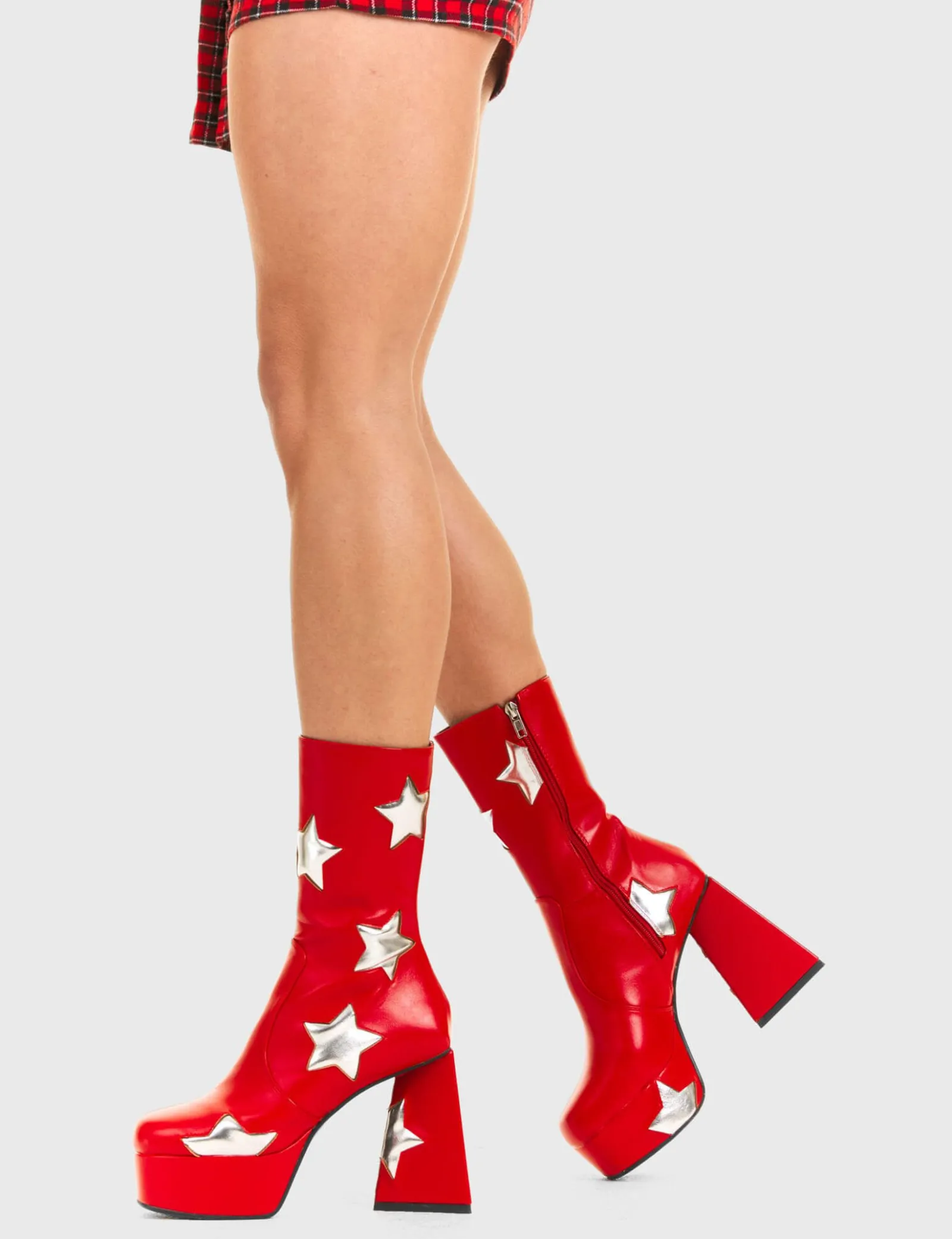 lamodawebsite Seeking Stars Platform Ankle Boots< Knochel