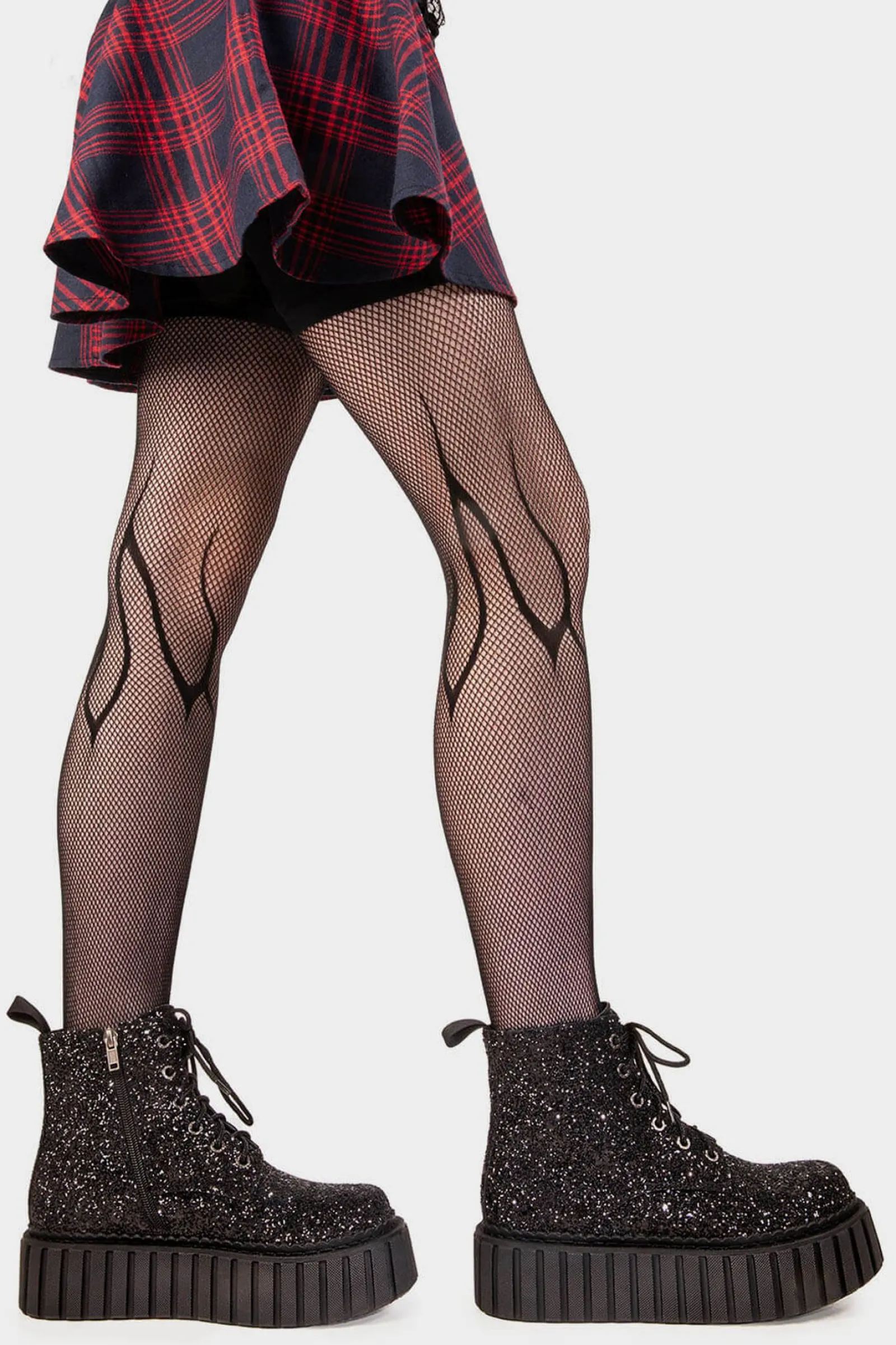 lamodawebsite Shooting Star Chunky Ankle Creeper Boots< Knochel