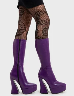 LAMODA Sketchy Platform Calf Boots< Kalb