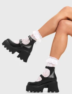 lamodawebsite Slow Jamz Chunky Platform Ankle Boots< Knochel