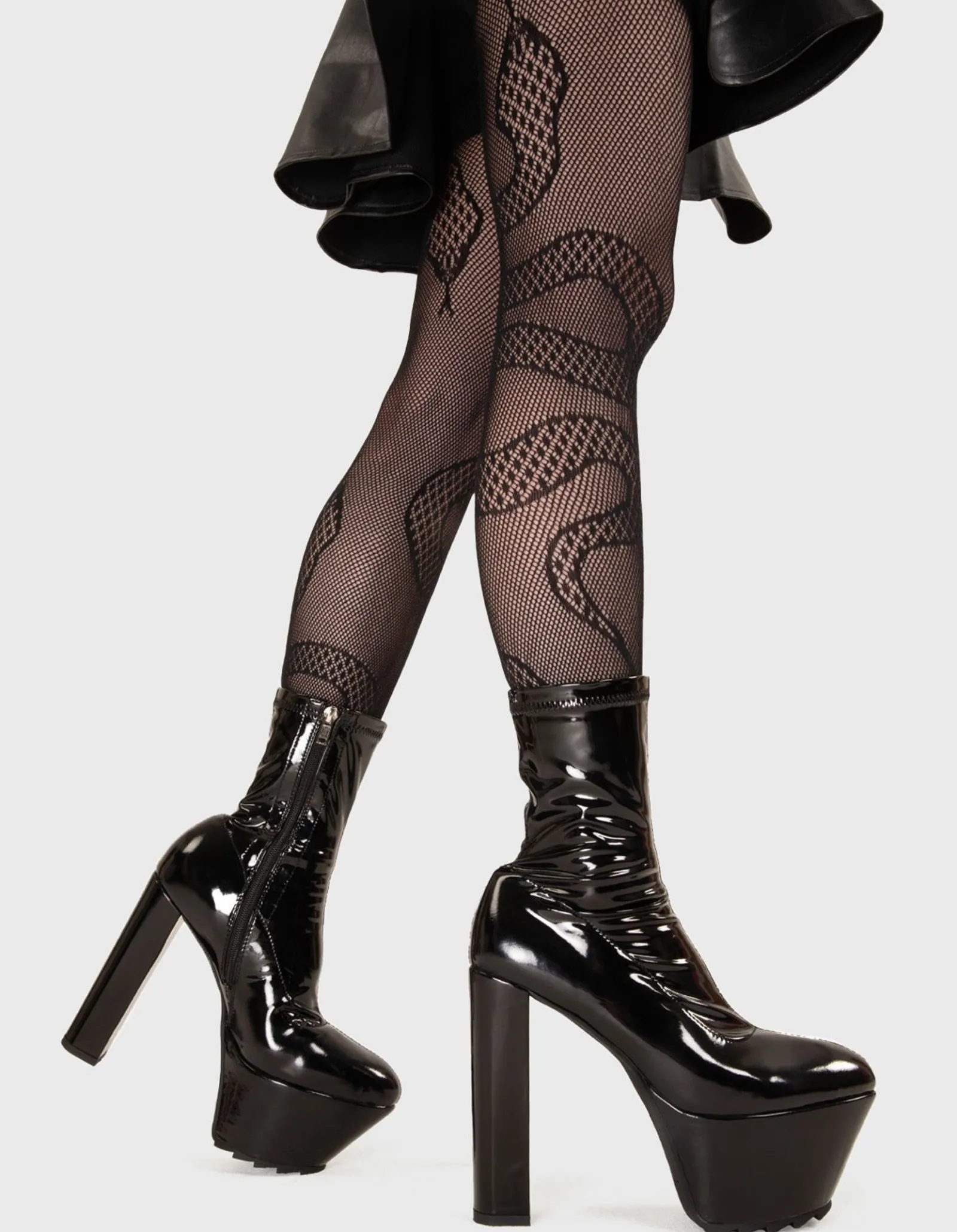 LAMODA So Sleek Platform Ankle Boots< Knochel