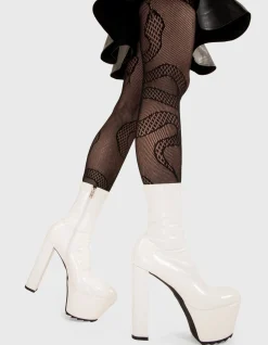 LAMODA So Sleek Platform Ankle Boots< Knochel