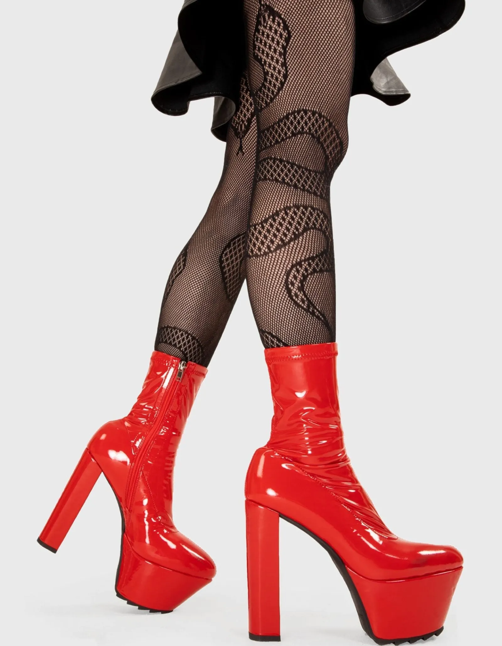 LAMODA So Sleek Platform Ankle Boots< Knochel