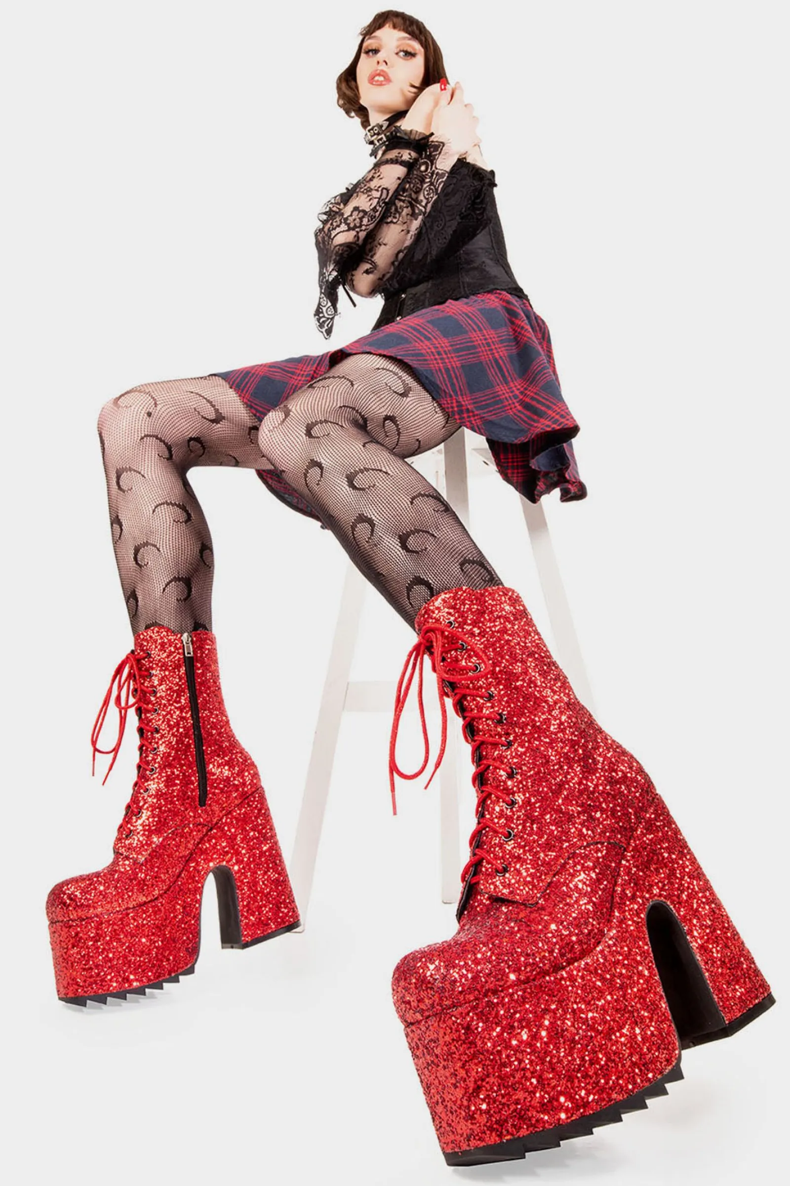lamodawebsite Spotlight Chunky Platform Ankle Boots< Knochel
