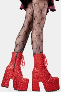 lamodawebsite Spotlight Chunky Platform Ankle Boots< Knochel