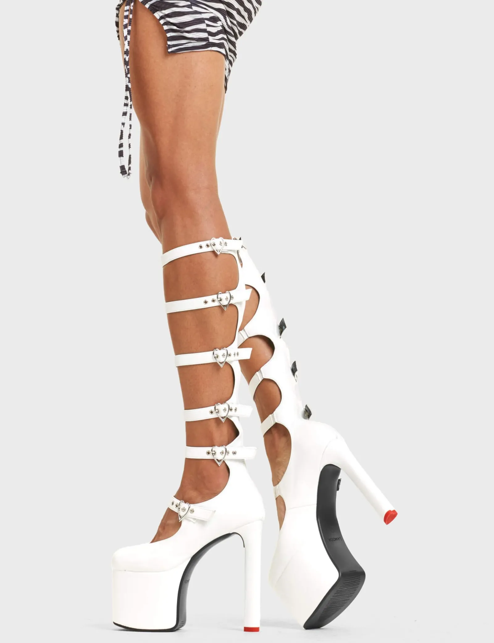 LAMODA Still Reigning Platform Knee High Boots< Kniehoch