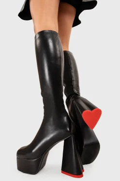lamodawebsite Sweet Talker Platform Knee High Boots< Kniehoch