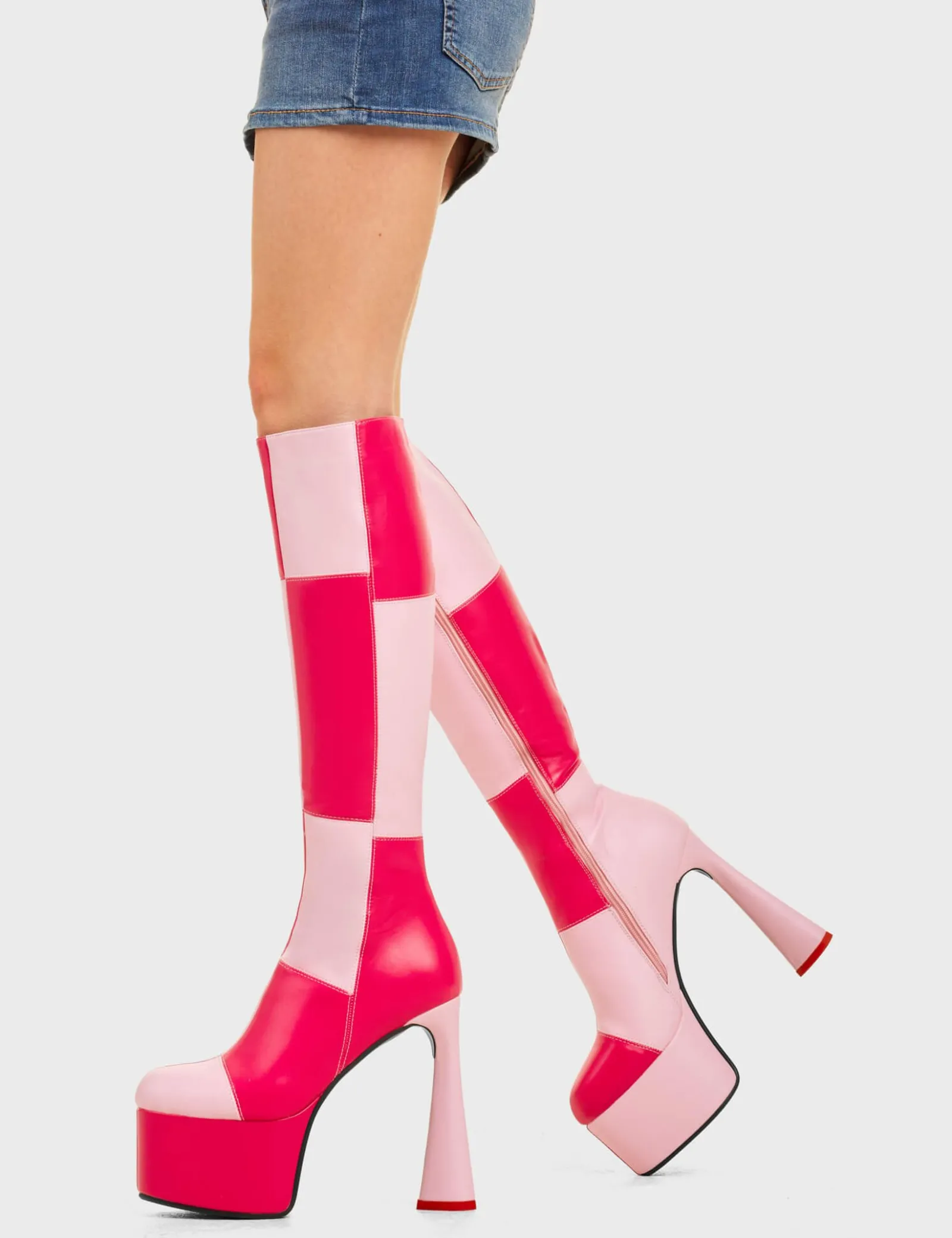 LAMODA Sweet Tooth Platform Knee High Boots< Kniehoch