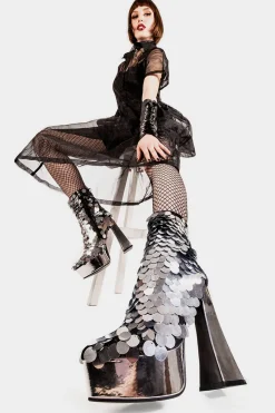 lamodawebsite Those Eyes Platform Ankle Boots< Knochel