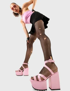 LAMODA Tinted Windows Platform Sandals< Plattform