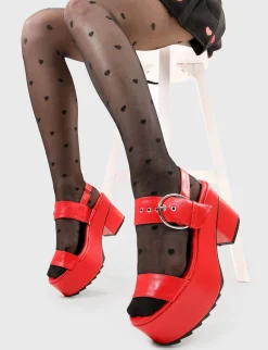 LAMODA Trapped In The Sun Chunky Platform Sandals< Plattform