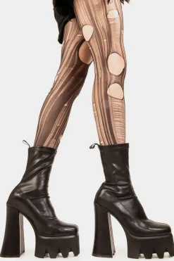 lamodawebsite Troublemaker Platform Ankle Boots< Knochel