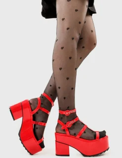 LAMODA Turquoise Breeze Chunky Platform Sandals< Plattform