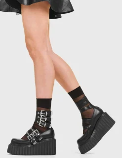 LAMODA Under The Influence Chunky Platform Creeper Shoes< Chunky