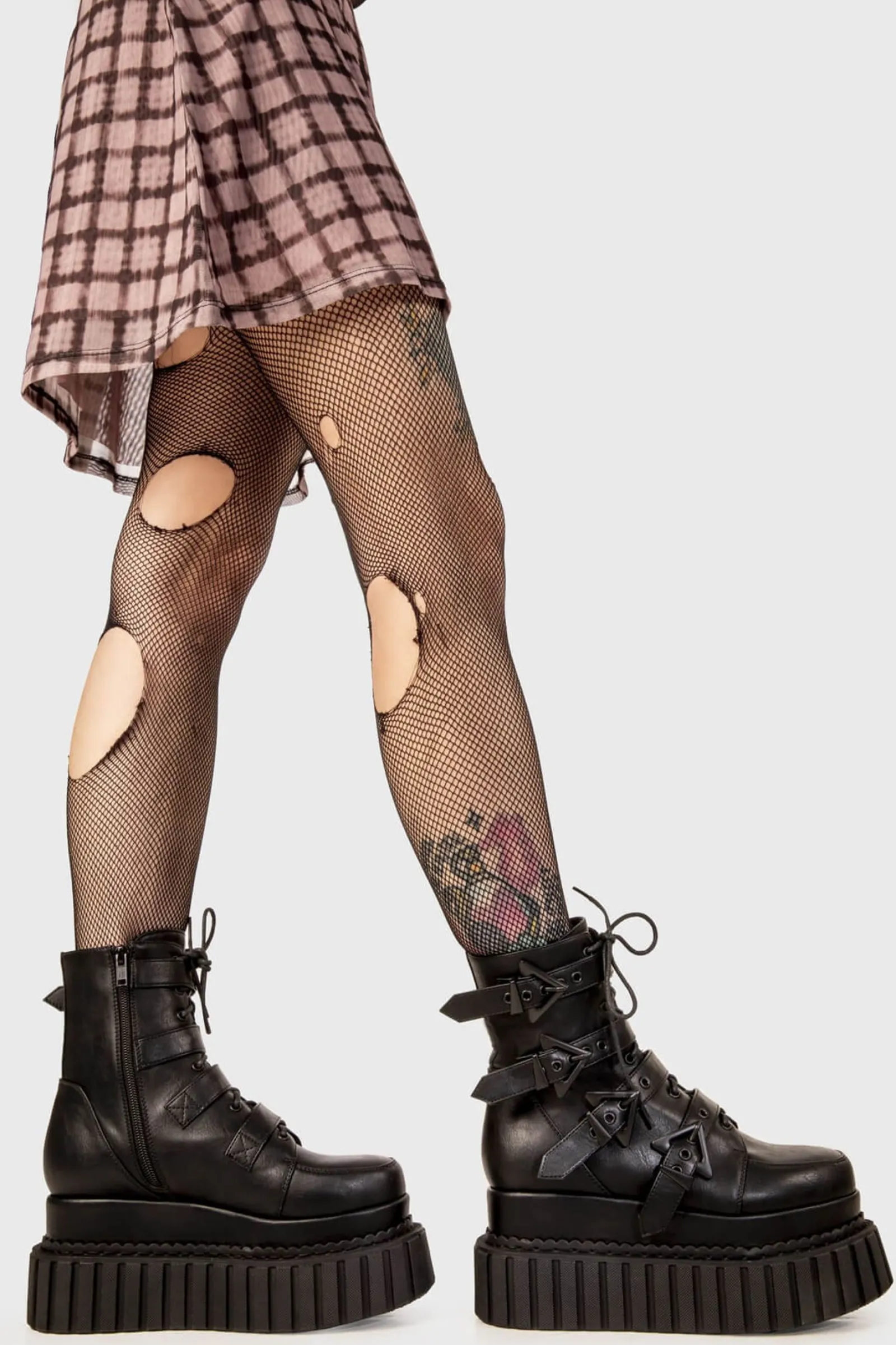 LAMODA Unstable Chunky Ankle Creeper Boots< Knochel