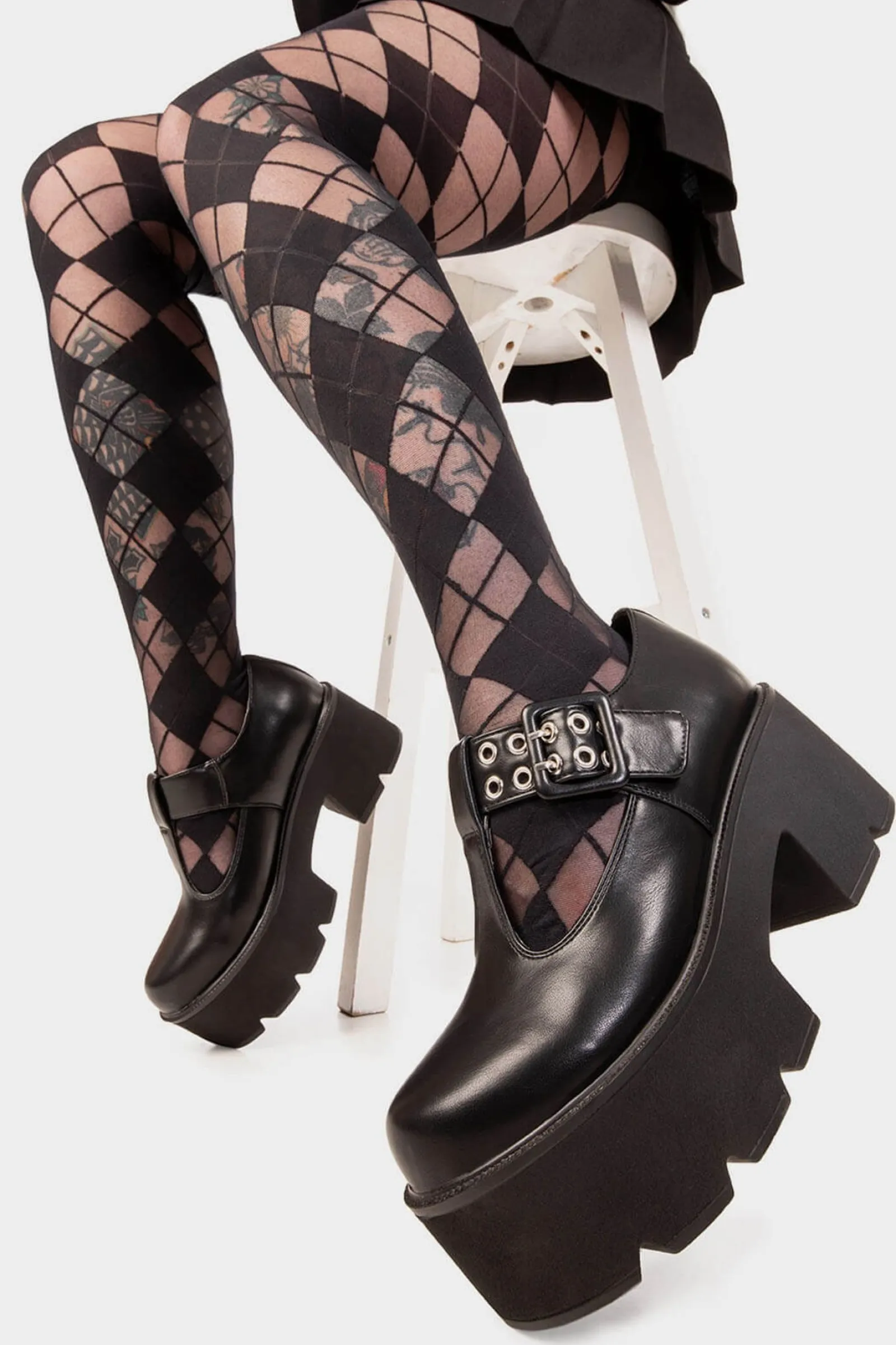 lamodawebsite Watch Me Chunky Mary Jane Shoes< Mary Janes