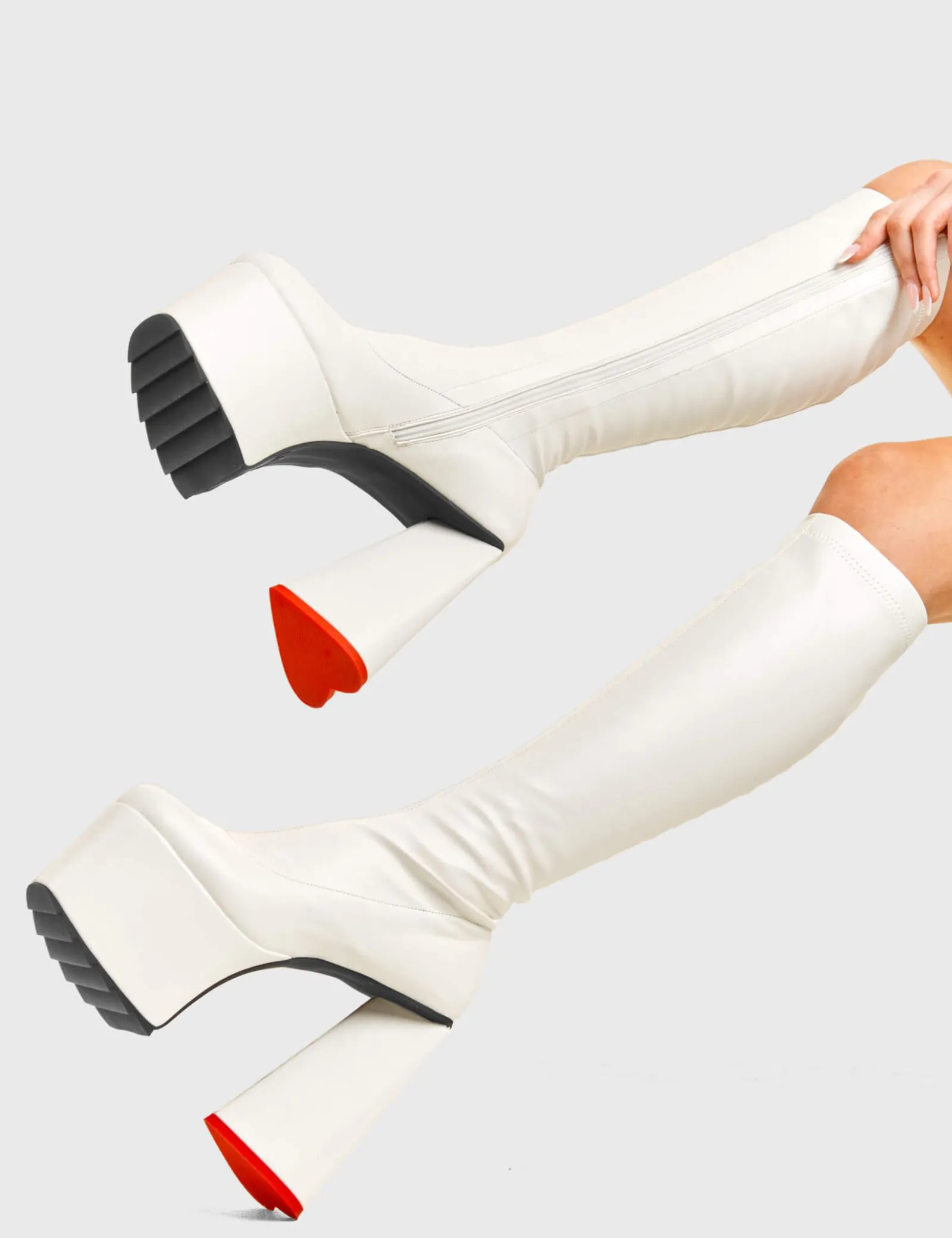 lamodawebsite Wild Child Platform Knee High Boots< Kniehoch